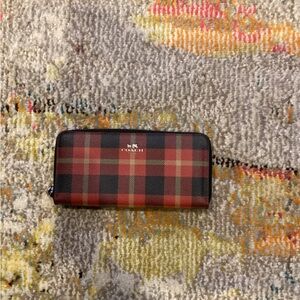 Coach Wallet Plaid